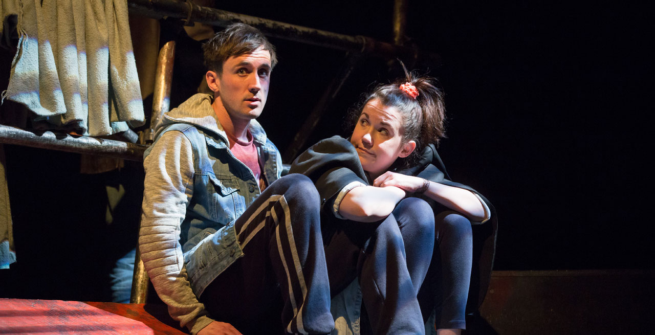 Adam J Carpenter and Nina Logue in Into The West