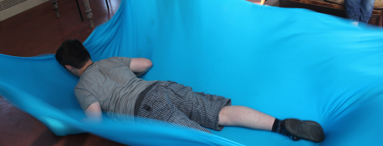 Indoor trampoline!