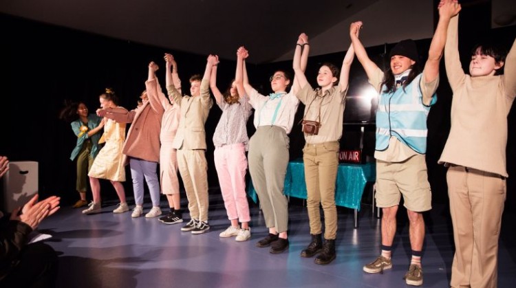 in performance at Youth Theatre showcase, February 2020.