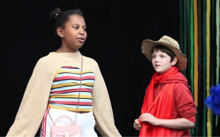 Members of 11-13's performing in 'The Story of the Lightbulb'.