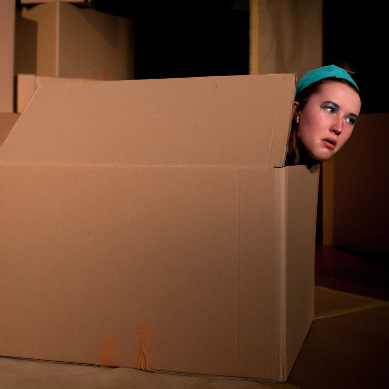 Peeking out of the box