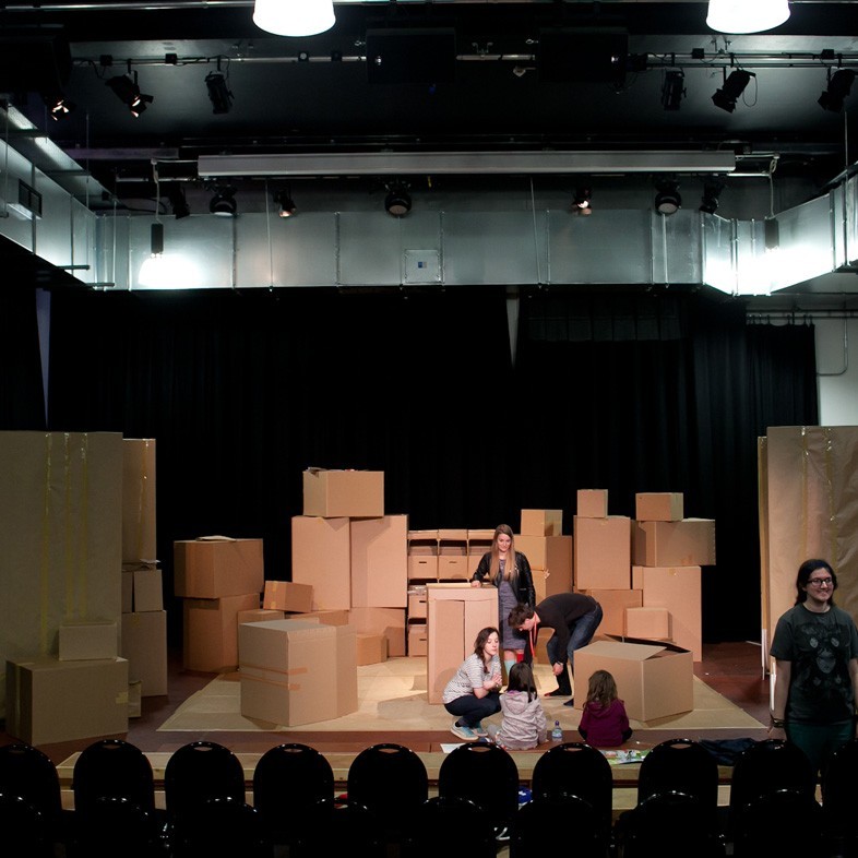 The Time Travelling Detective set, designed by Ella Barraclough