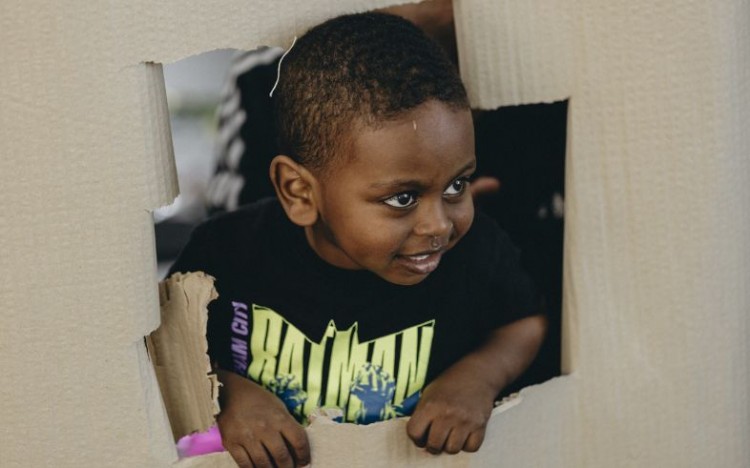 A child taking part in our early years R&D session. Photo by Edward Felton.