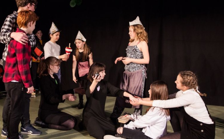 performing in Bugs, Gods and Battered Cod - Youth Theatre Showcase 2020.