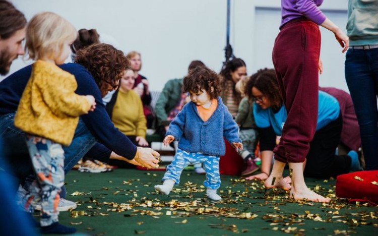 Children taking part in our Igloo Stay and Play, February 2024. Photo by Alastair Brookes.
