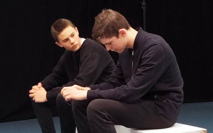 Members of our youth theatre performing in 'A Tale of Two Buttons'.