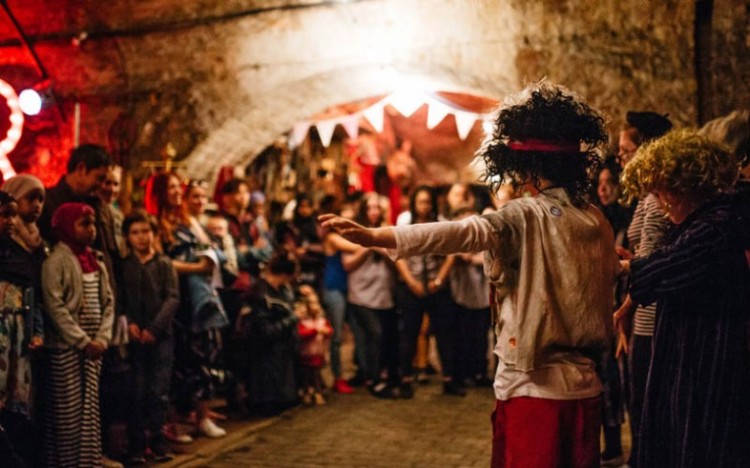 The 11 - 13s welcome their sold out audience into the atmospheric tunnels