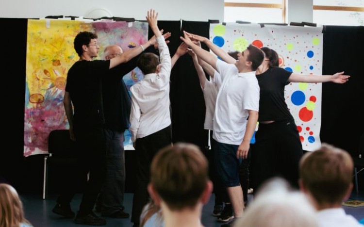 Performing during our Youth Theatre sharing in 2022. Photo by Camilla Adams.